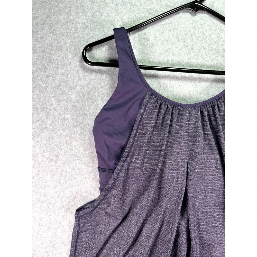 Lululemon Run Times Tank Top Women's Purple Built-In Shelf Bra Sweat Wicking XS